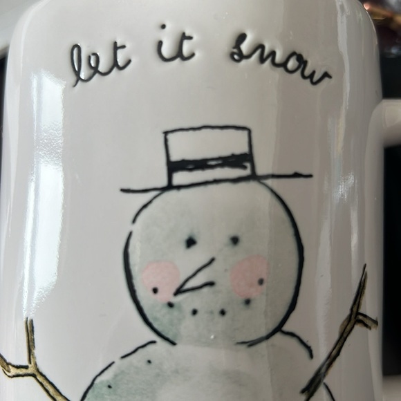 RAE DUNN Artisan Collection by Magenta Let it Snow Snowman Coffee Tea Mug Cup - Picture 9 of 9